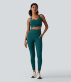 SpeedWave Medium Support Zipper Quick Dry Running Sports Bra — Spruced-up — view 6