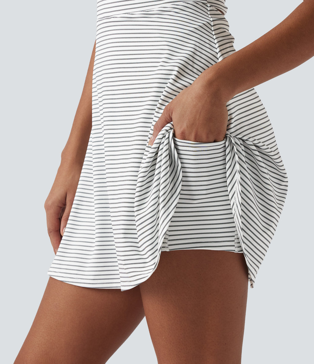 Stripe 2-in-1 Mini Dance Active Dress-Edition — Zebra Ripple — view 6