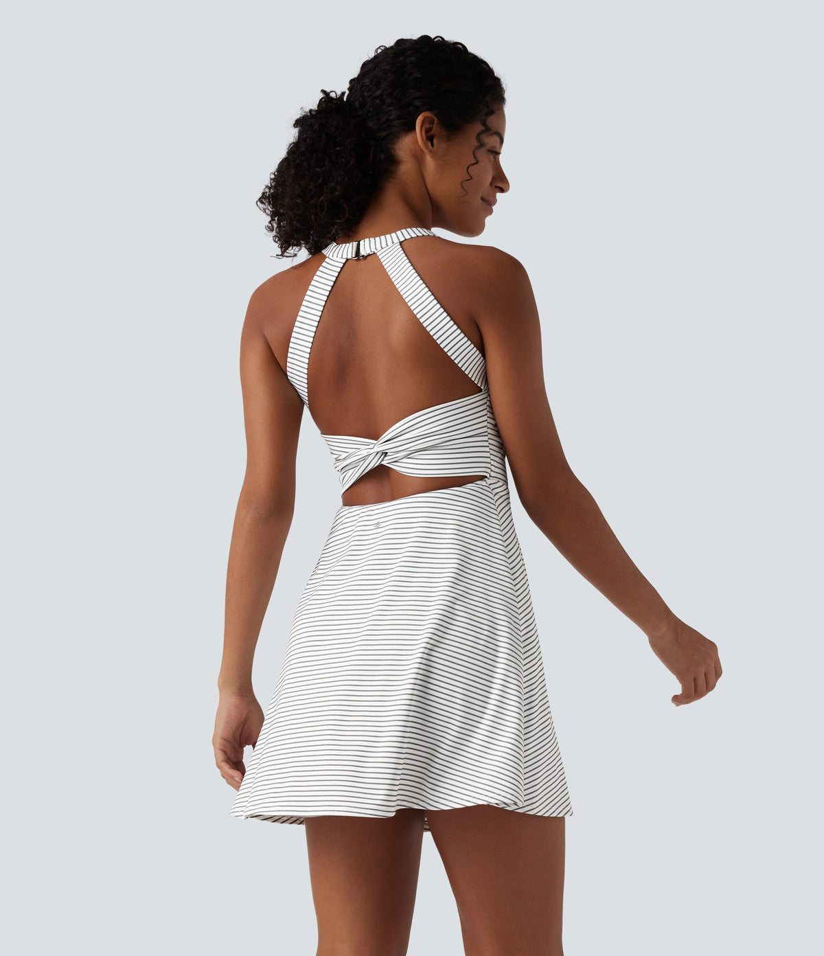 Stripe 2-in-1 Mini Dance Active Dress-Edition — Zebra Ripple — view 2
