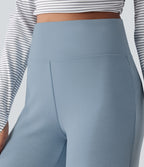 SpacerTek High Waisted Casual Baggy Trousers with Pockets — Ashley Blue — view 5