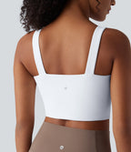 Low Support Push-Up Yoga Sports Bra DD-F Cups — White — view 5