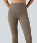 High Waisted Tummy Control Butt Lifting Training Leggings — Dawn Brown — view 4