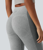 OneForm Seamless Flow High Waisted Yoga Warming Leggings — Grey — view 4