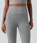OneForm Seamless Flow High Waisted Yoga Warming Leggings — Grey — view 5