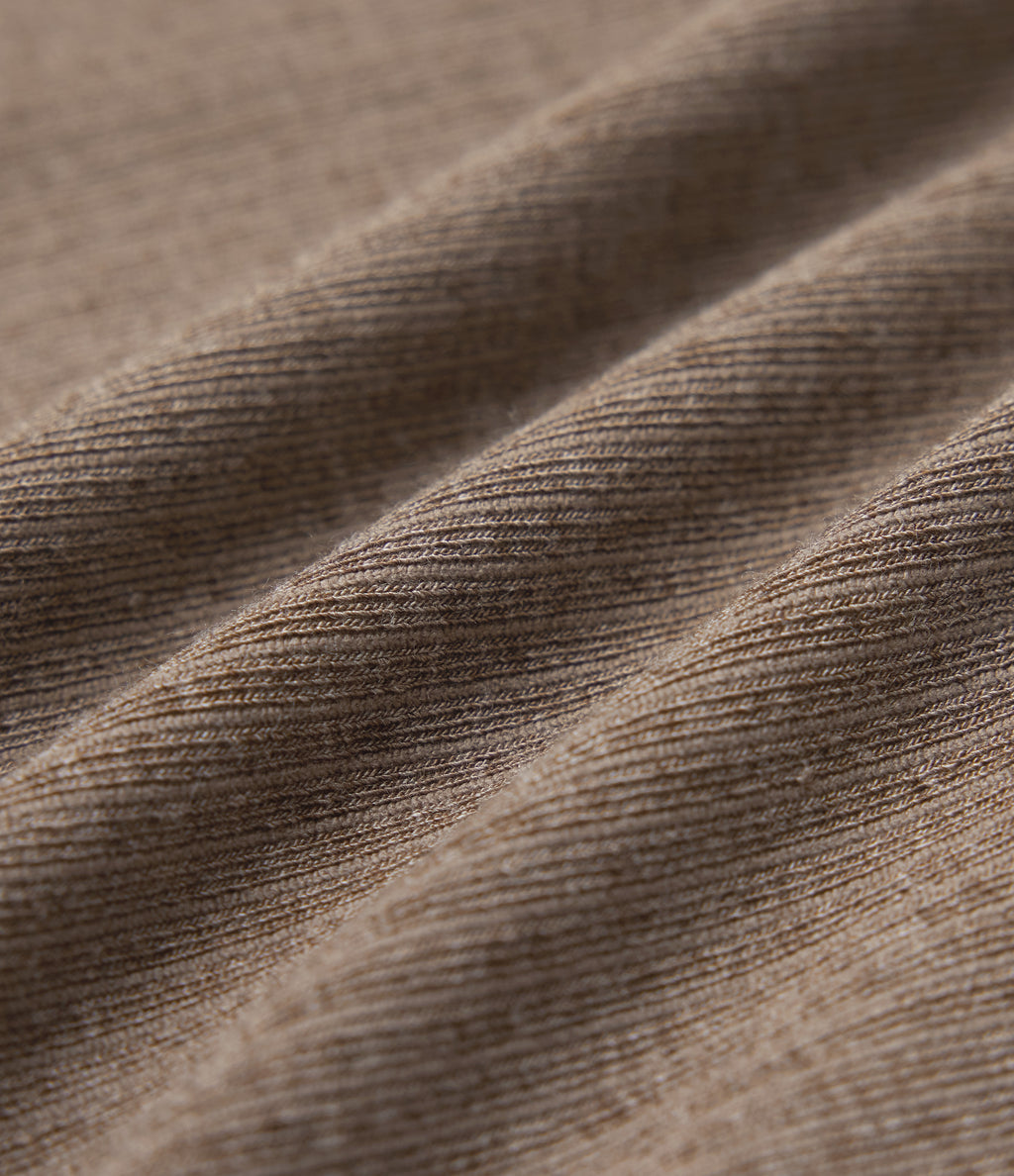 OneForm Seamless Flow Zipper Long Sleeve Yoga Warming Jacket — Desert Taupe — view 7