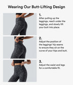 Leopard Print High Waisted Scrunch Butt Lifting Tummy Control Capri Training Leggings with Pockets — Shadow Leopard — view 2