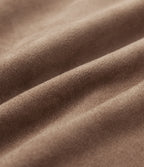 High Waisted Tummy Control Ruched Curved Hem Bodycon 2-in-1 Suede Mini Skirt — Coca Mocha — view 8