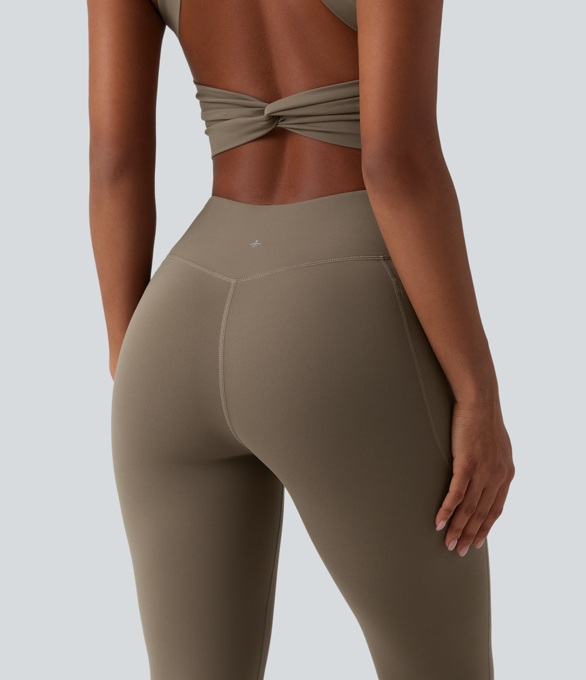 Tummy Control Bootcut Training Jumpsuit with Pockets-Edition — Dawn Brown — view 6