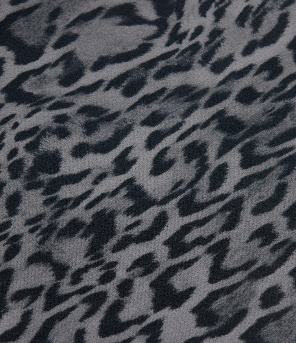 Leopard Print High Waisted Scrunch Butt Lifting Tummy Control Yoga Bootcut Leggings with Pockets — Shadow Leopard — view 8