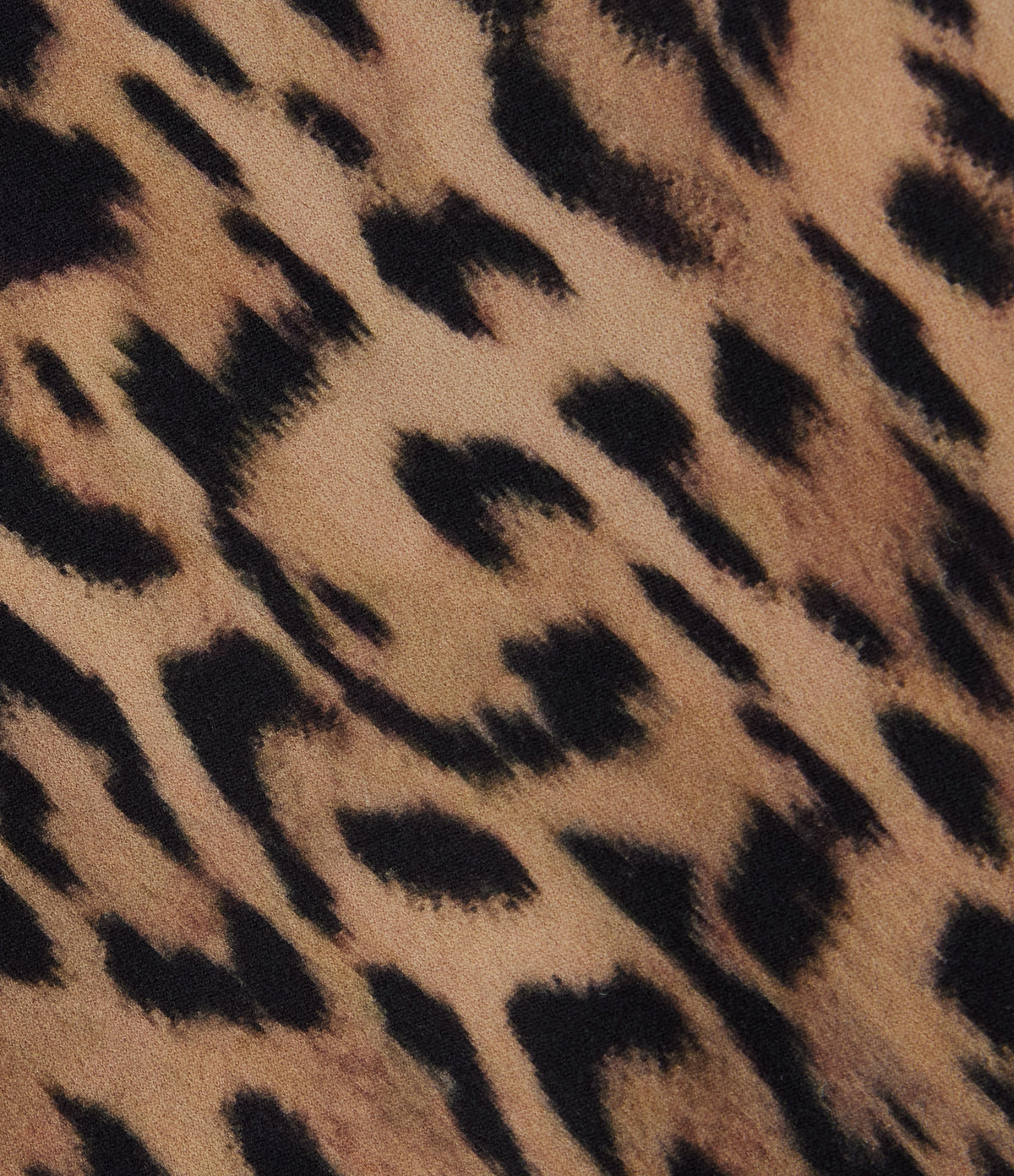 Leopard Print High Waisted Tummy Control Training Capri Leggings with Pockets — Tan Leopard — view 7