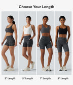 Leopard Print High Waisted Tummy Control Training Biker Shorts 5'' with Pockets — Shadow Leopard — view 2