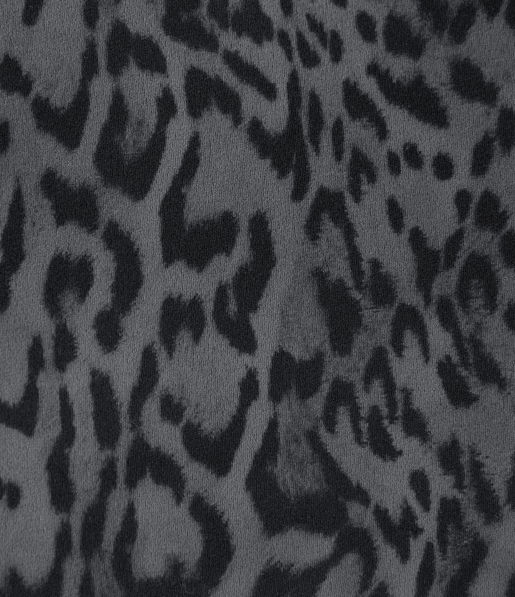 Leopard Print High Waisted Tummy Control Training Biker Shorts 7'' with Pockets — Shadow Leopard — view 6