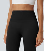 OneForm Seamless Flow High Waisted Yoga Leggings — Black — view 4