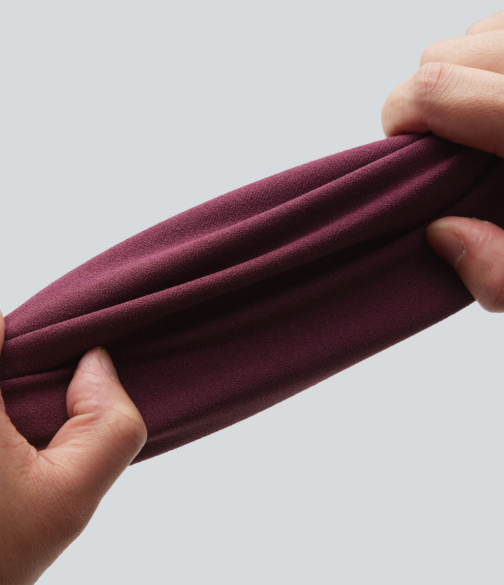 Wrinkle-resistant High Waisted Longer Mini Work Skort — Amaranth — view 6