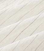 Long Sleeve Stripe Work Linen-Blend Shirt — Ivory Mist — view 8