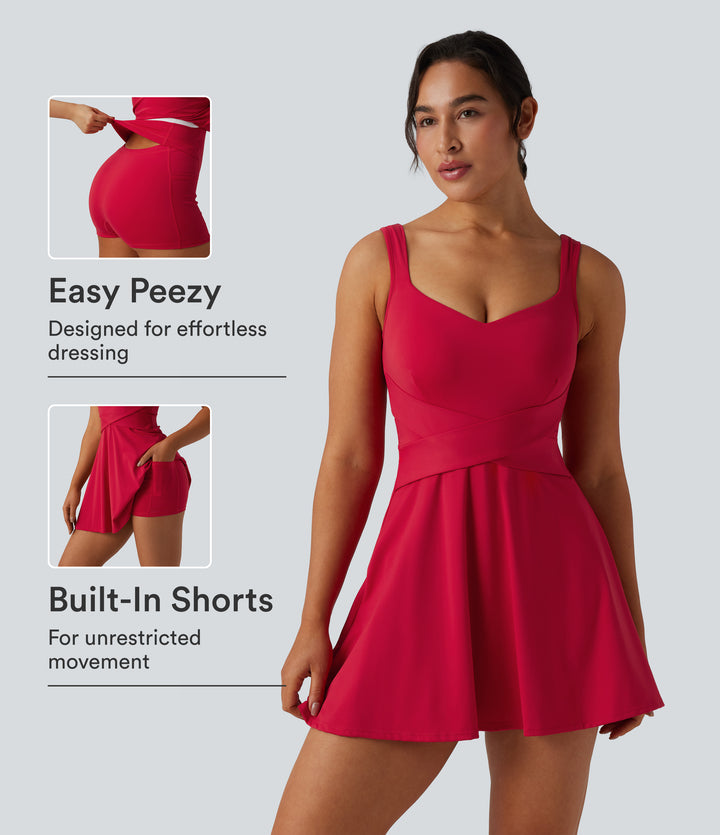 Airy 2-in-1 InstantCool Mini Tennis Active Dress with Pocket-Edition — Toreador — view 1