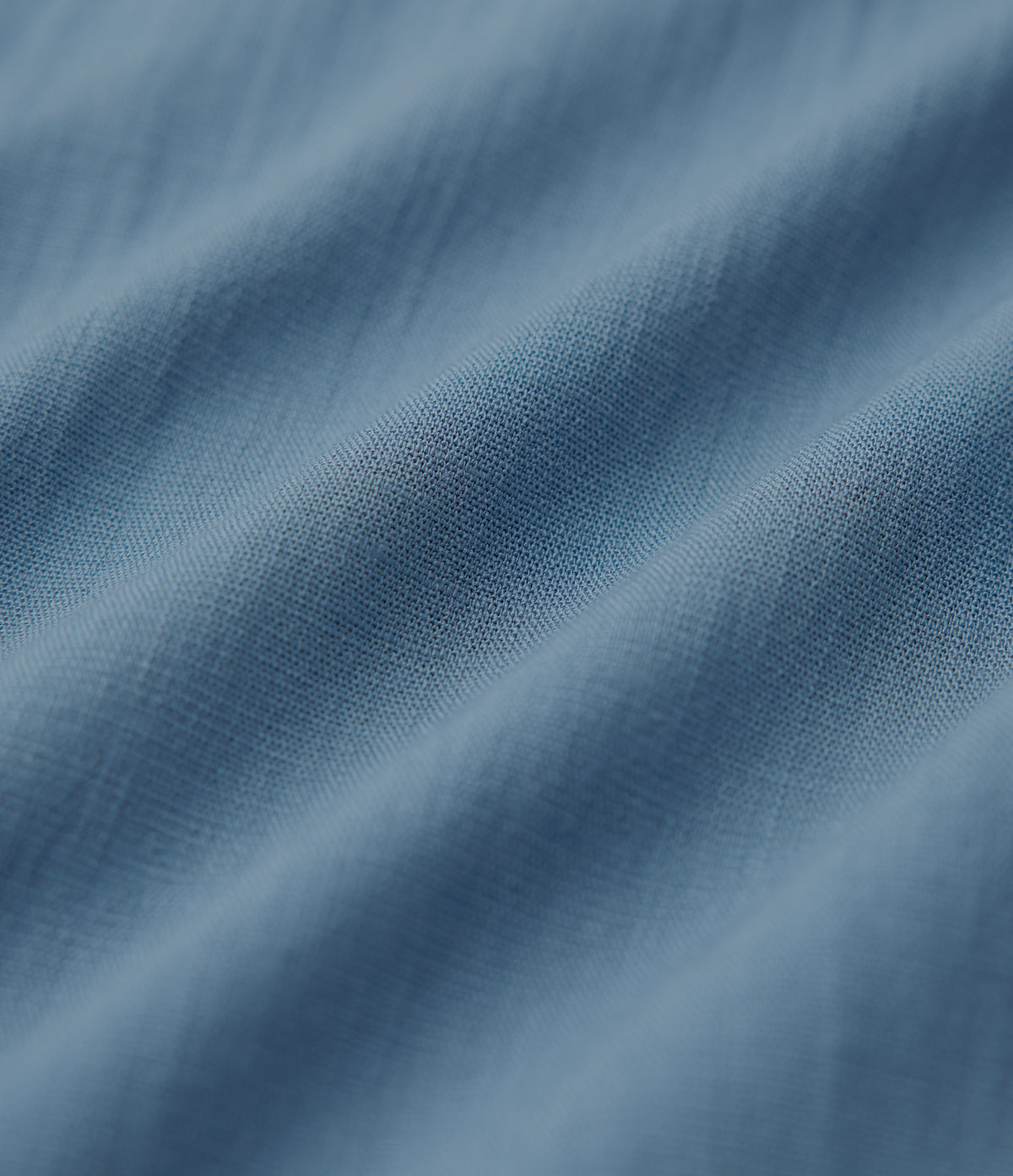 High Waisted Drawstring Curved Hem Cropped Casual Linen-Feel Trousers with Pockets — Light Blue — view 7