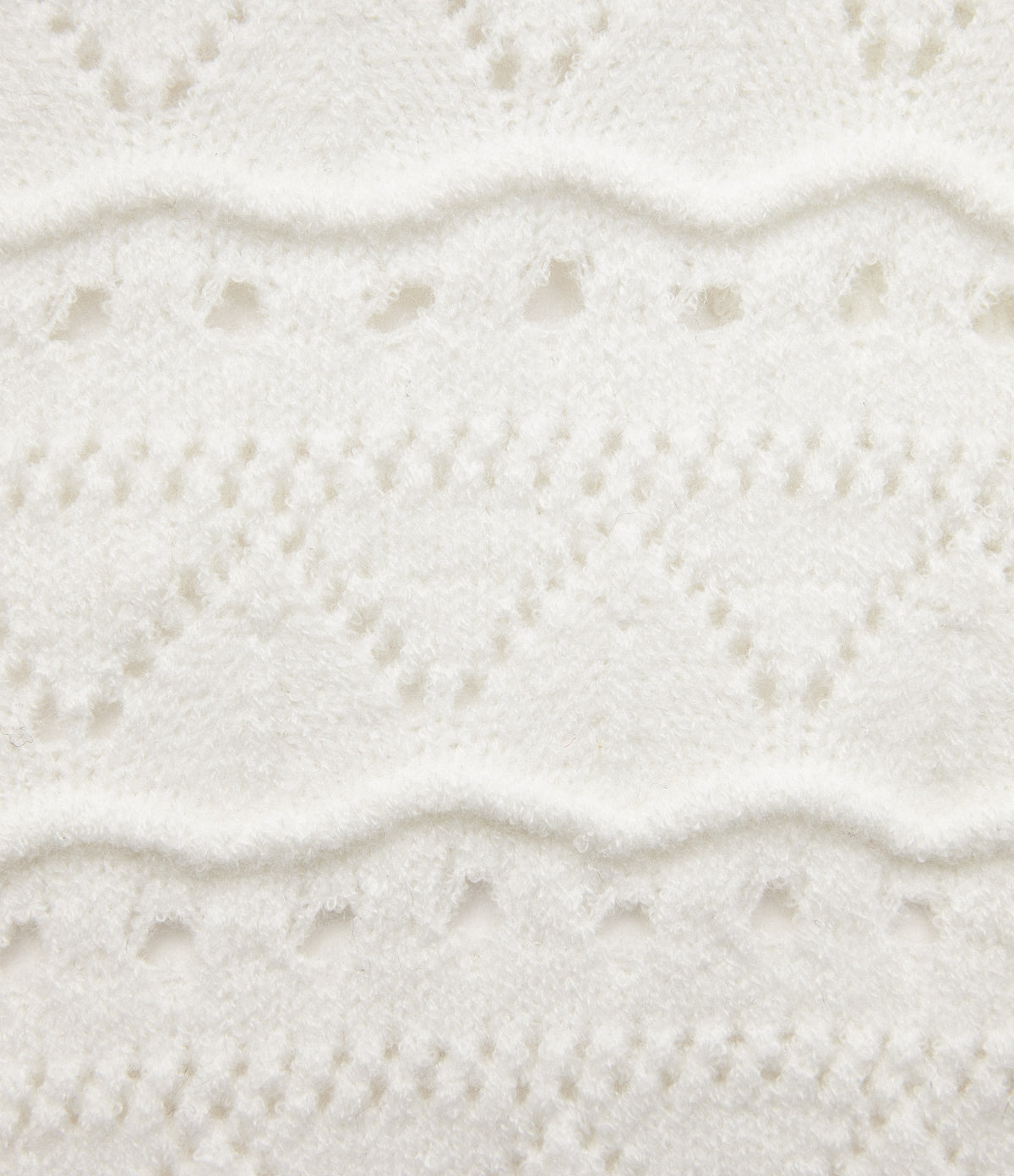 High Waisted 2-in-1 Open Knit Midi Jumper Skirt with Pockets — White — view 8