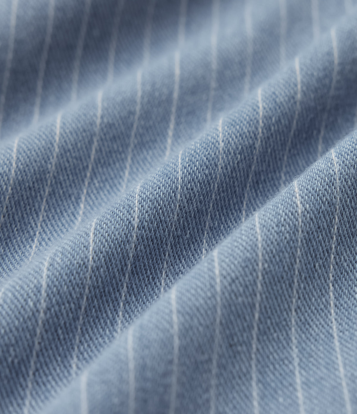 Deep V-neck Button Fly Stripes Denim Casual Vest — Malibu Blue Denim — view 7