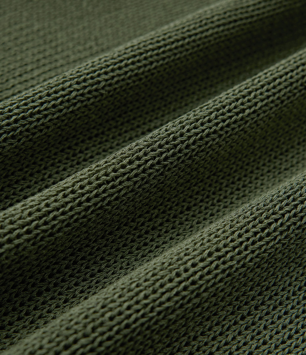 Round Neck Batwing Sleeve Casual Jumper with Pocket — Rifle Green — view 7