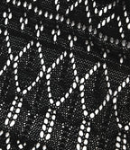 Bodycon Open Knit Mini Jumper Dress — Black — view 7