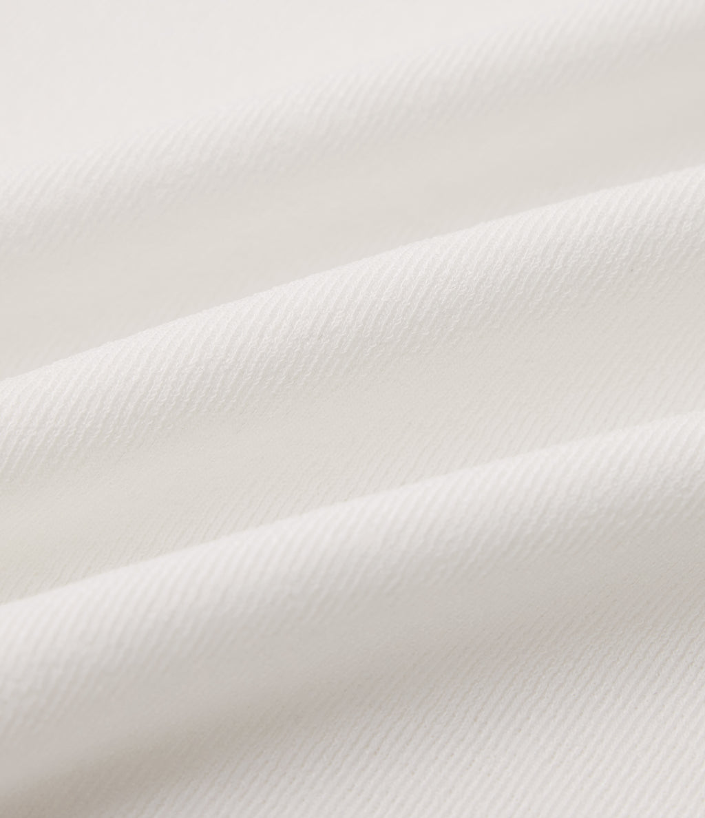 V Neck Raglan Short Sleeve Relaxed Casual T-Shirt — White — view 7
