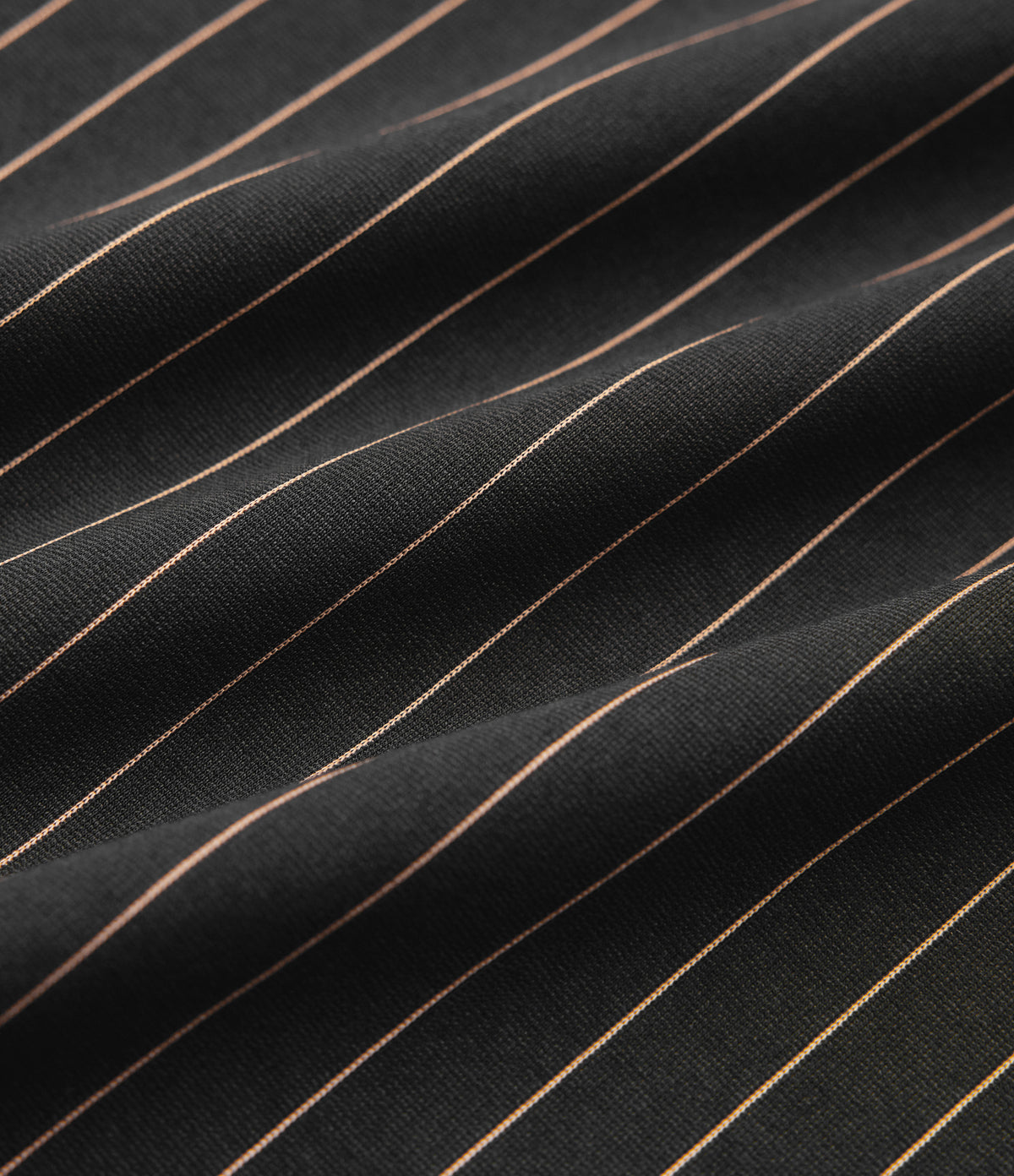 Boat Neck Sleeveless Tie Side Cool Touch Stripe Work Jumpsuit with Pockets-Edition — Black Brown Black Pinstripe — view 8