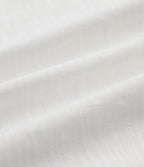 Sweetheart Neck Roll Short Sleeve Relaxed Casual Slubbed Cotton T-Shirt with Pocket — White — view 7