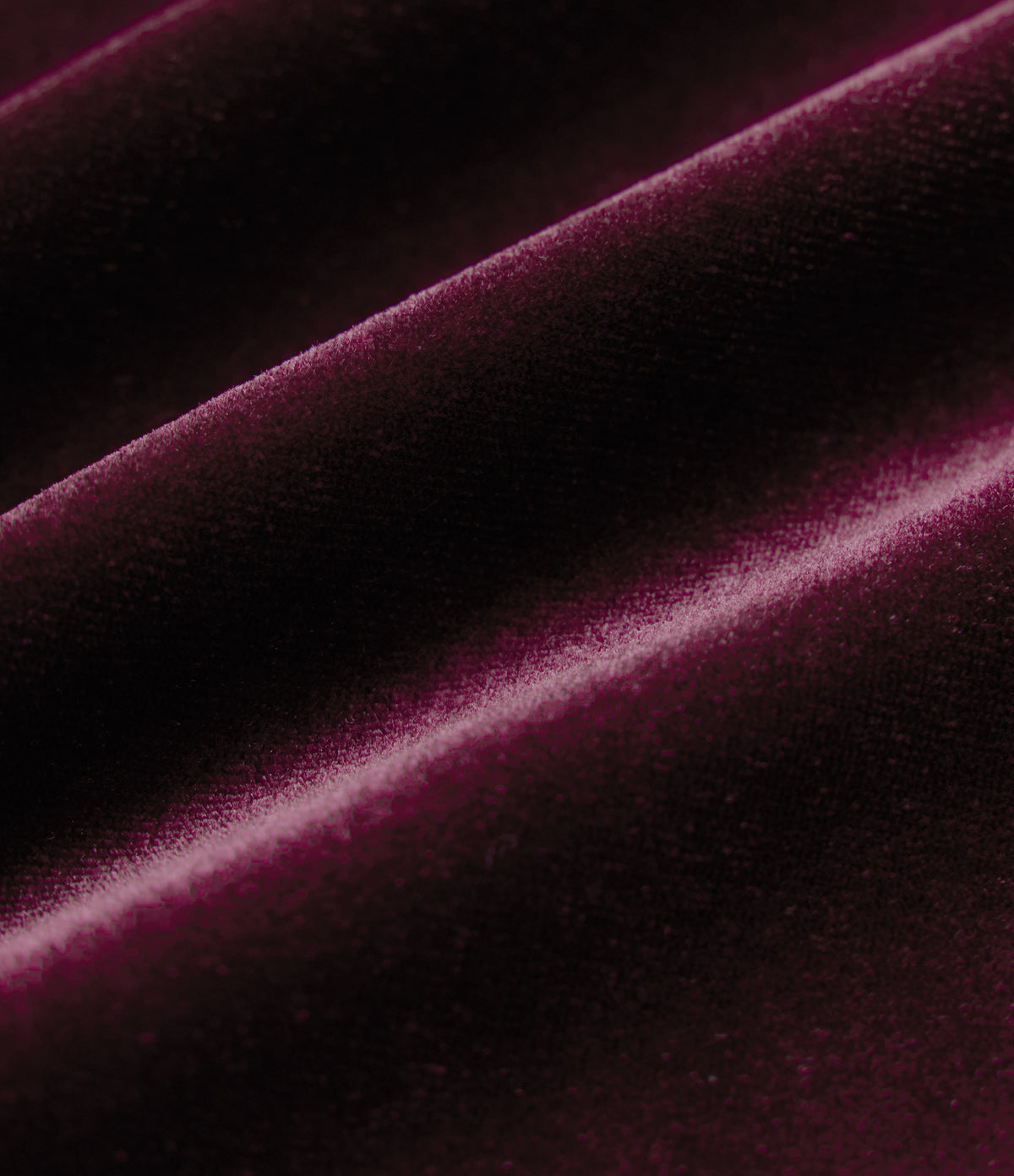 Cowl Neck Long Sleeve Velvet Top — Dusky purple — view 6