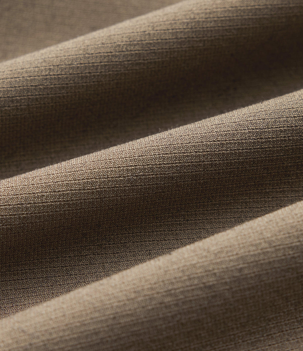 High Waisted Tie Back Knee Length Casual Linen-Blend Pencil Skirt — Driftwood Brown — view 7