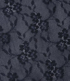 Sheer Lace Floral Tank Top — Mood Indigo — view 8