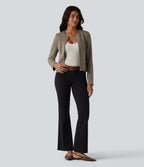 Round Neck Long Sleeve Work Jacket — Birch Brown — view 5