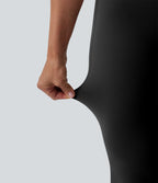High waisted Yoga Leggings — Black — view 6