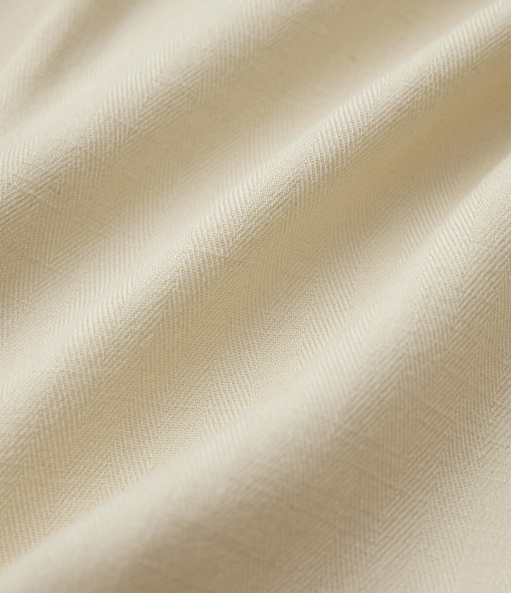 Half Sleeve Casual Linen-Blend Shirt — Desert Veil — view 7
