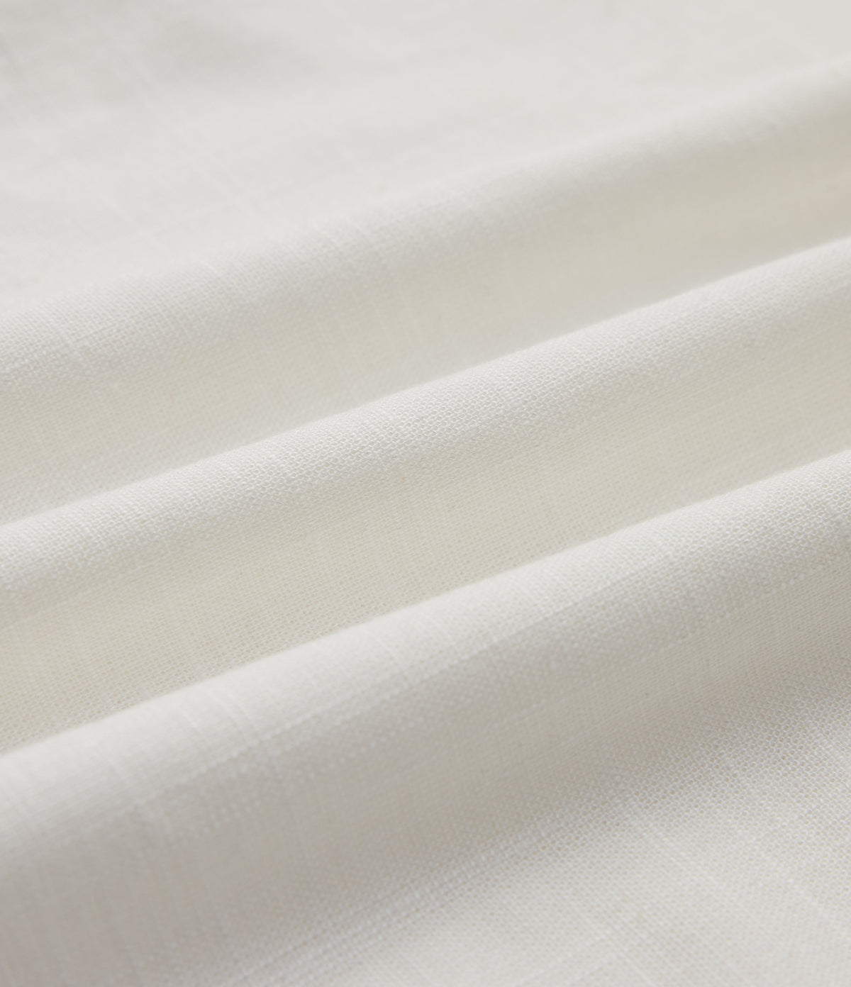 Collar Button Long Sleeve Curved Hem Casual Linen Shirt with Pockets — White — view 8