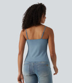 U Neck Casual Tank Top — Mountain Spring — view 2