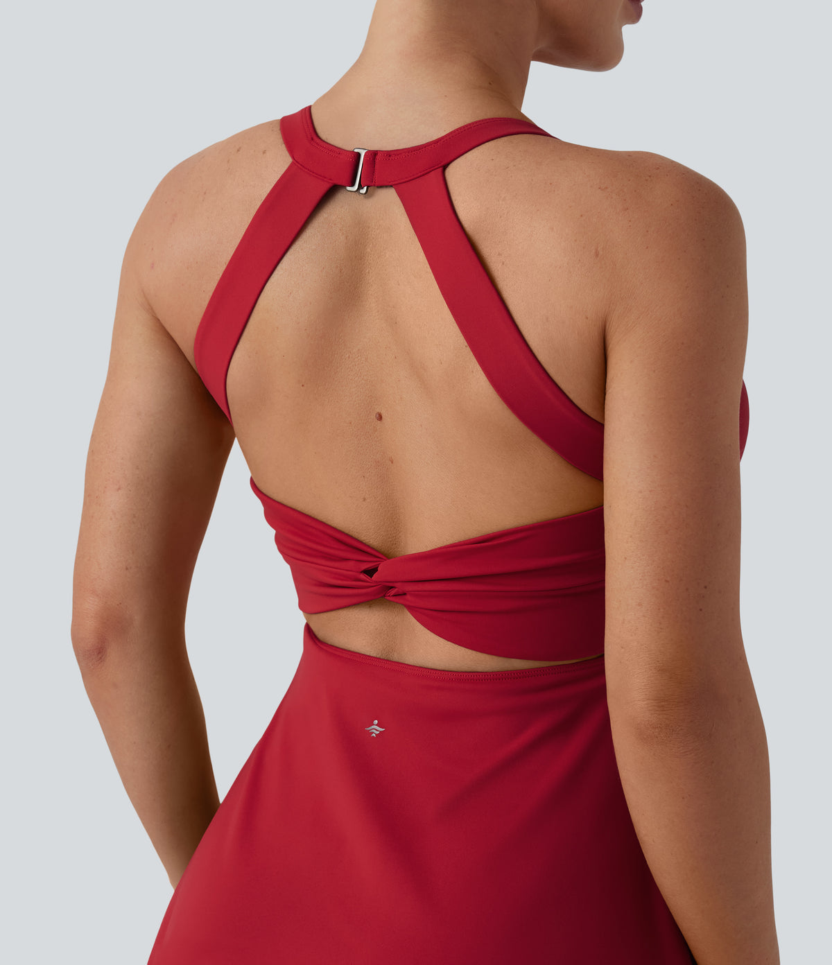 Airy Backless Twisted InstantCool Dance Active Dress-Edition DD-F Cups — Salsa — view 6