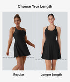 Airy Backless Twisted InstantCool Dance Active Dress-Edition DD-F Cups — Salsa — view 2