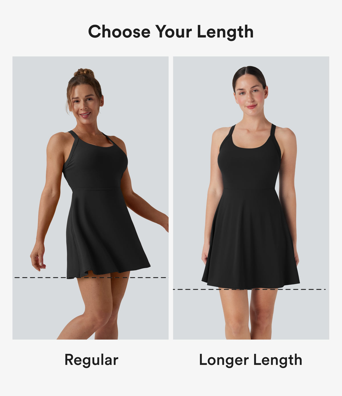 Airy Backless Twisted InstantCool Dance Active Dress-Edition DD-F Cups — Salsa — view 2
