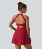Airy Backless Twisted InstantCool Dance Active Dress-Edition DD-F Cups — Salsa — view 3