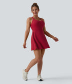 Airy Backless Twisted InstantCool Dance Active Dress-Edition DD-F Cups — Salsa — view 8