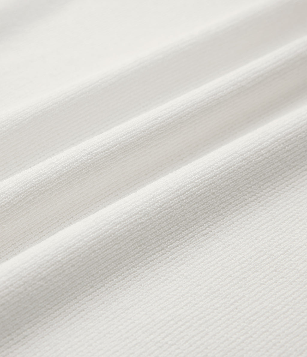 One Shoulder Long Sleeve Casual Jumper — Lily White — view 6