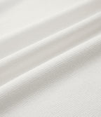 One Shoulder Long Sleeve Casual Jumper — Lily White — view 6