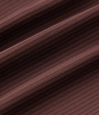Ribbed Knit Round Neck Casual Tank Top-UPF40+ — Bitter Chocolate — view 7