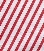 High Waisted Stripe Midi Casual Skirt with Pockets — Candy Stripe Whirl — view 6