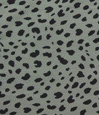 High Waisted Tie Front Wide Leg Leopard Print Casual Trousers with Pockets — Agave Green — view 7