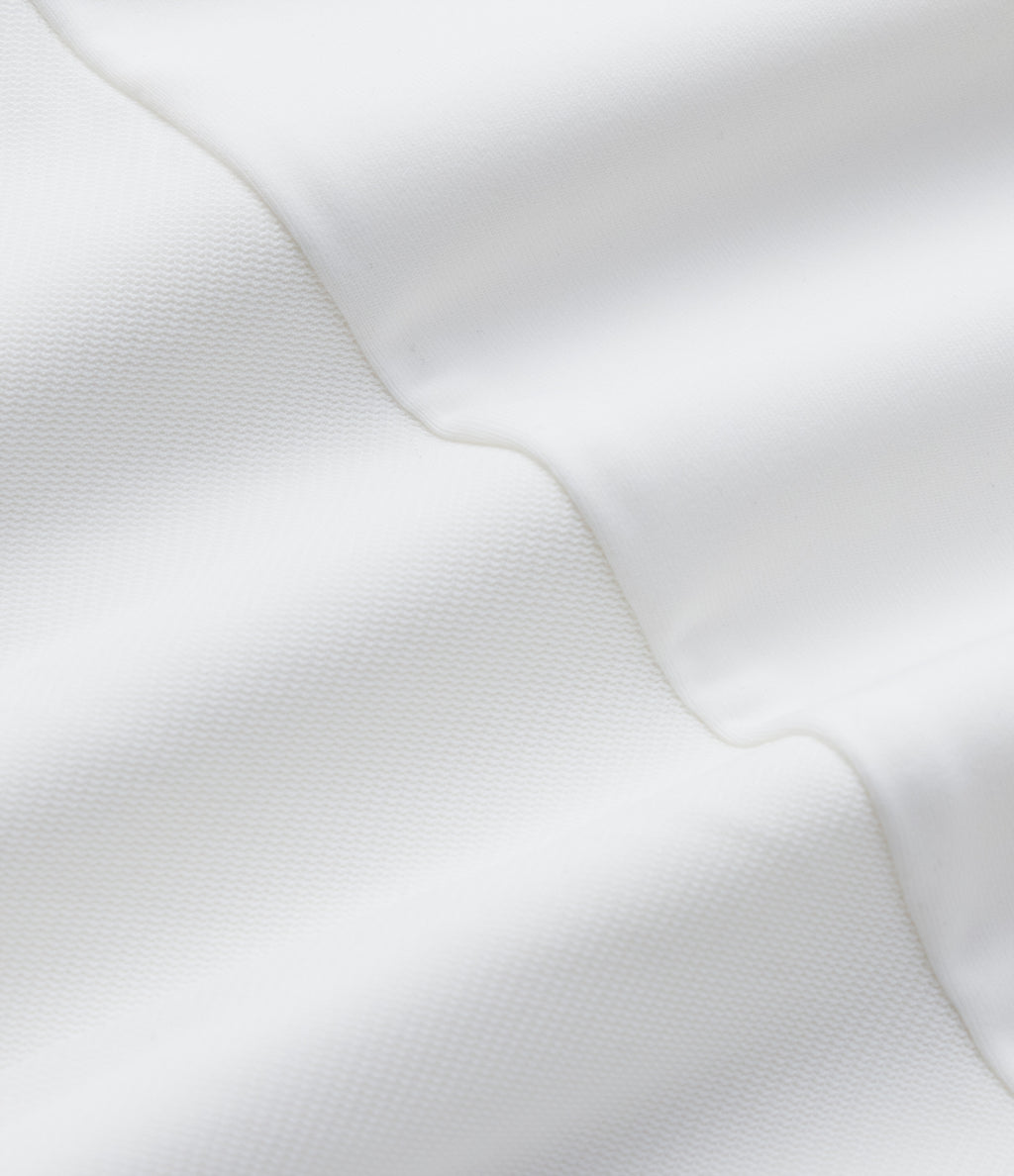 Airy Round Neck Sleeveless Contrast Mesh InstantCool Yoga Sports Top — White — view 6