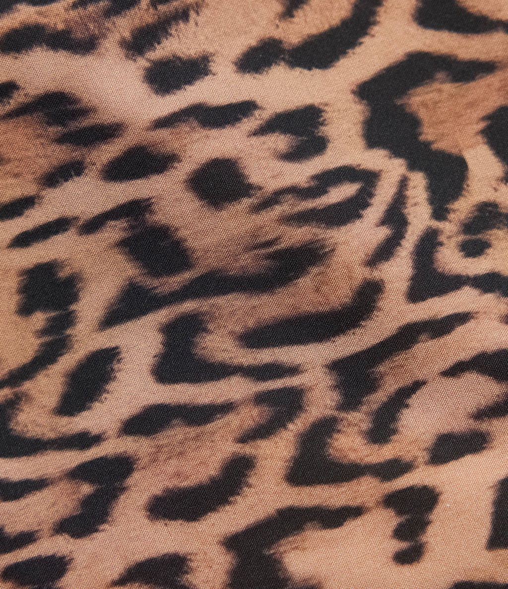 High Waisted 2-in-1 Leopard Print Running Shorts 3'' with Pocket — Classic Leopard — view 7