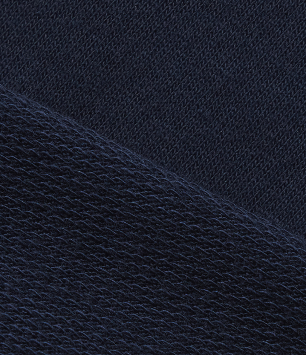Mid Rise Wide Leg Casual Sweatpants with Pockets — Black Iris — view 6