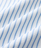 High Waisted Drawstring Stripes Resort Baggy Shorts with Pockets — Airy Stripe — view 6